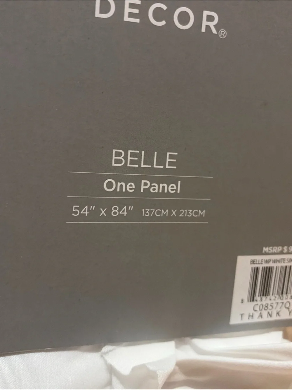 Set 2 Belle Light Filtering Window Curtain 54